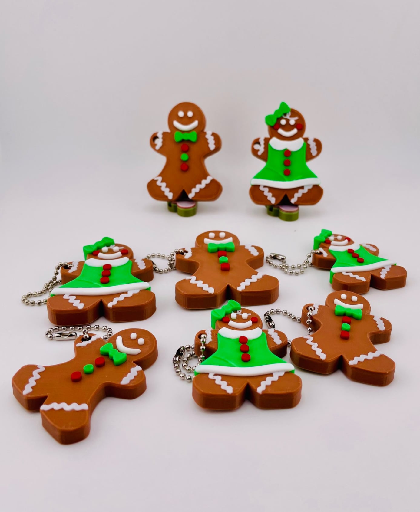 Gingerbread People Set 3d model