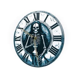 Skeleton Wall Clock 3d model