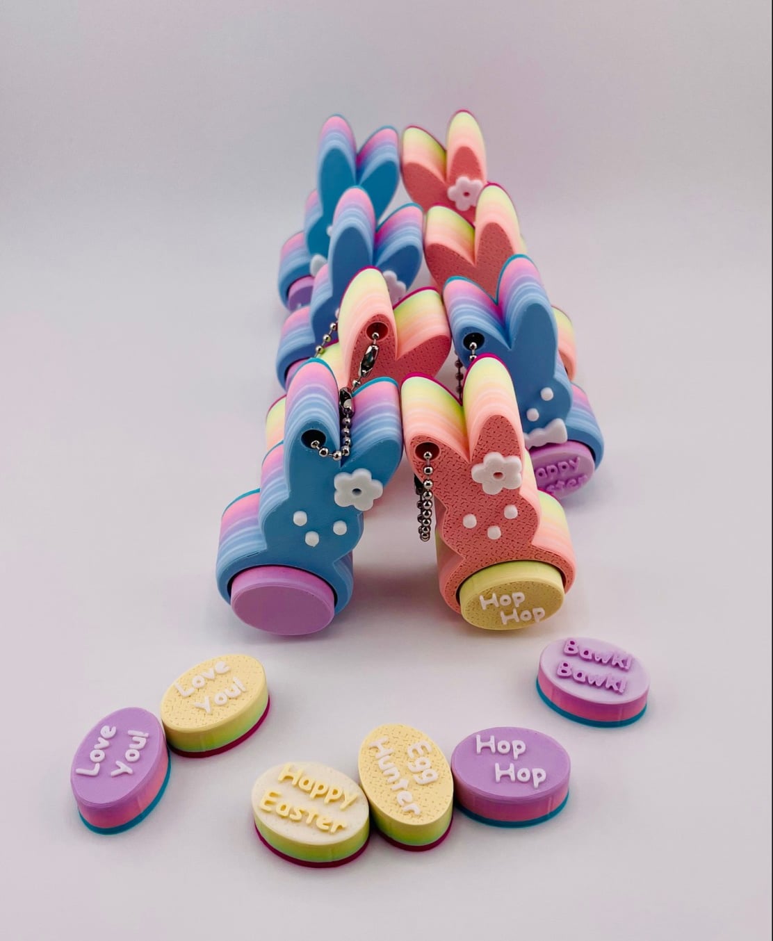 Candy Bunny Clicker Key Chain Bawk! Bawk! 3d model