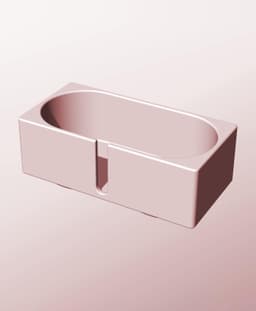 CX68-50-SB Modular slotted component container modern decor 3d model