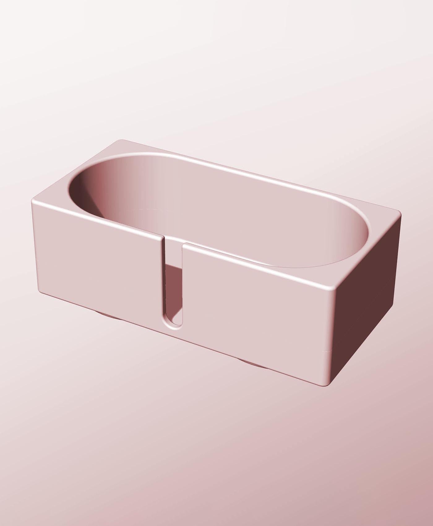 CX68-50-SB Modular slotted component container modern decor 3d model