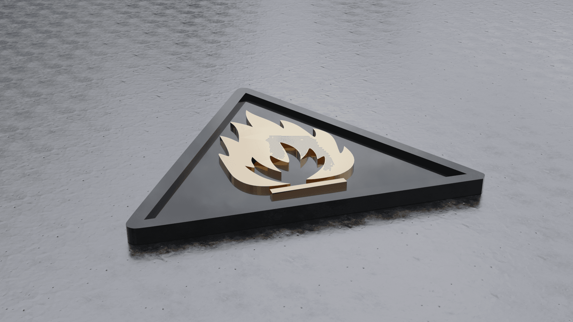Flammable Material Hazard (Coaster For Drinks) Bundle 3d model