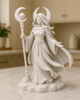 Moon Priestess STL 3d model