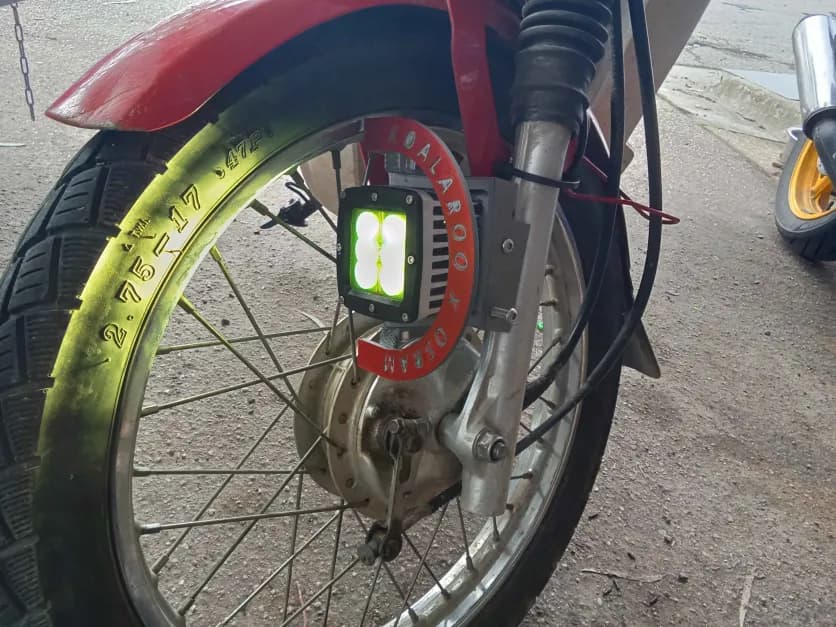 Honda crosscub/supercub fork spotlight bracket 3d model