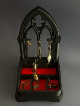 Gothic Shrine Jewelry Organizer 3d model