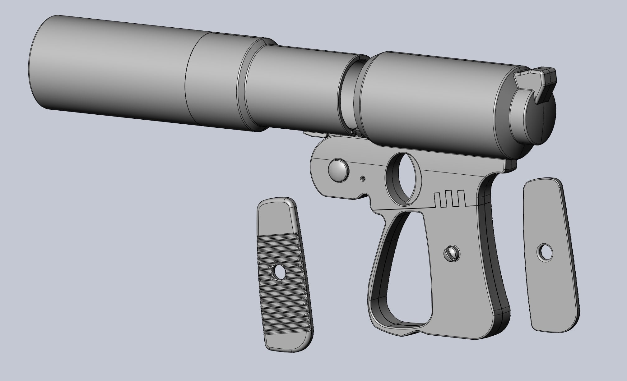 Laputa Gun Loadable Printable Assembly 3d model