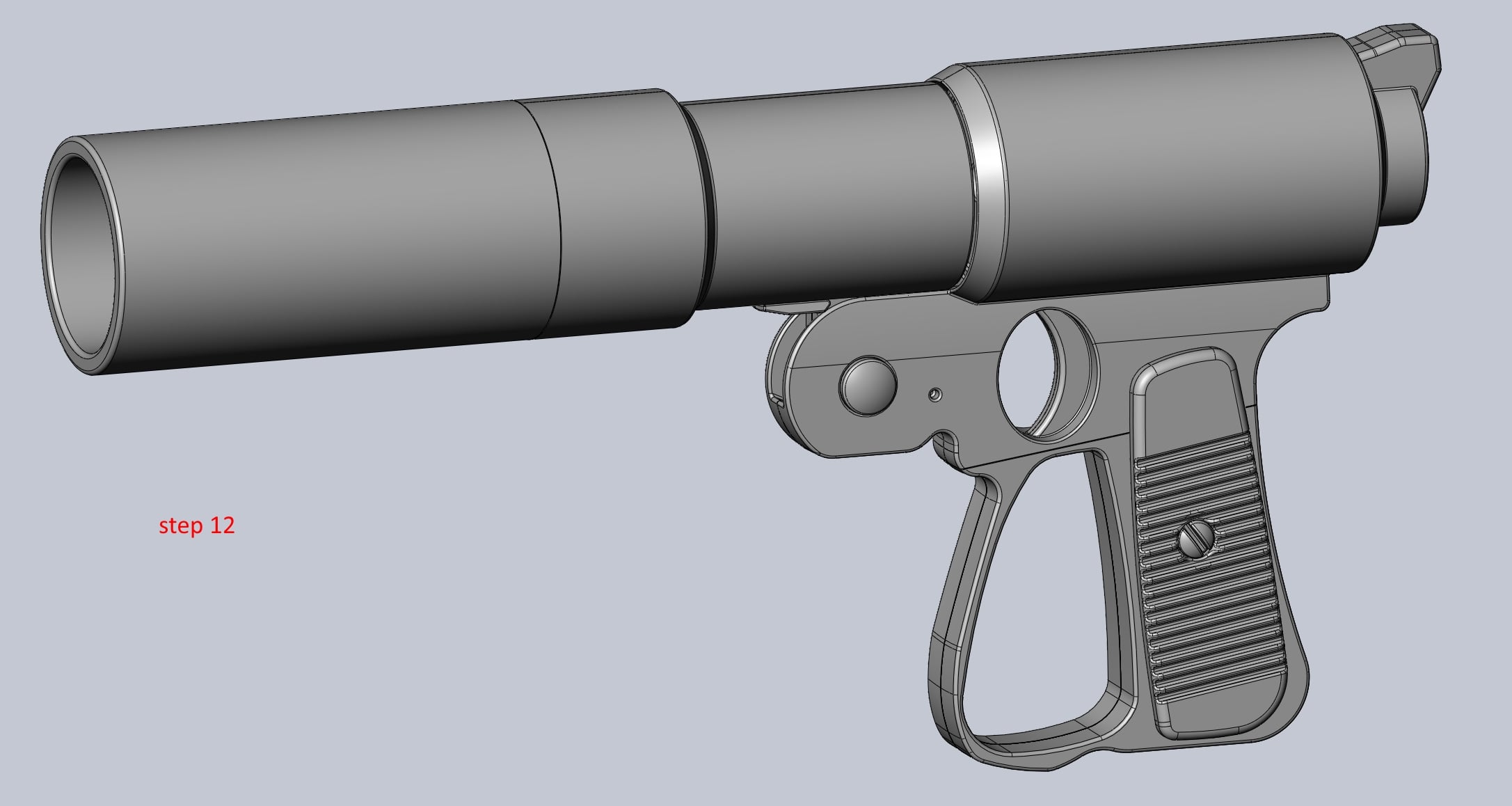 Laputa Gun Loadable Printable Assembly 3d model