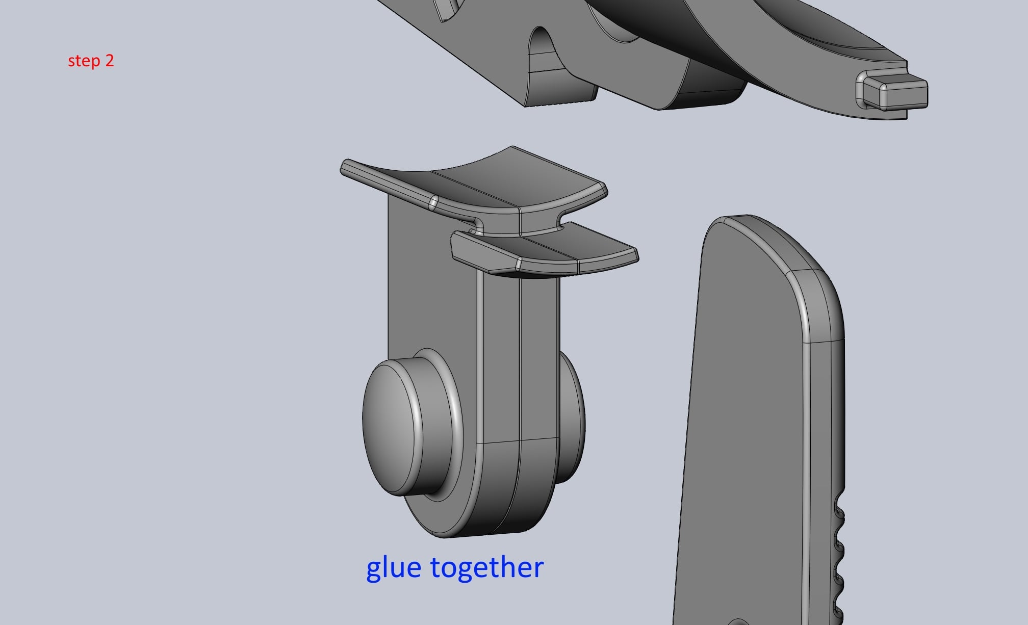Laputa Gun Loadable Printable Assembly 3d model