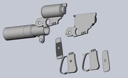 Laputa Gun Loadable Printable Assembly 3d model