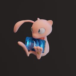 Mew Phone Stand Holder 3d model
