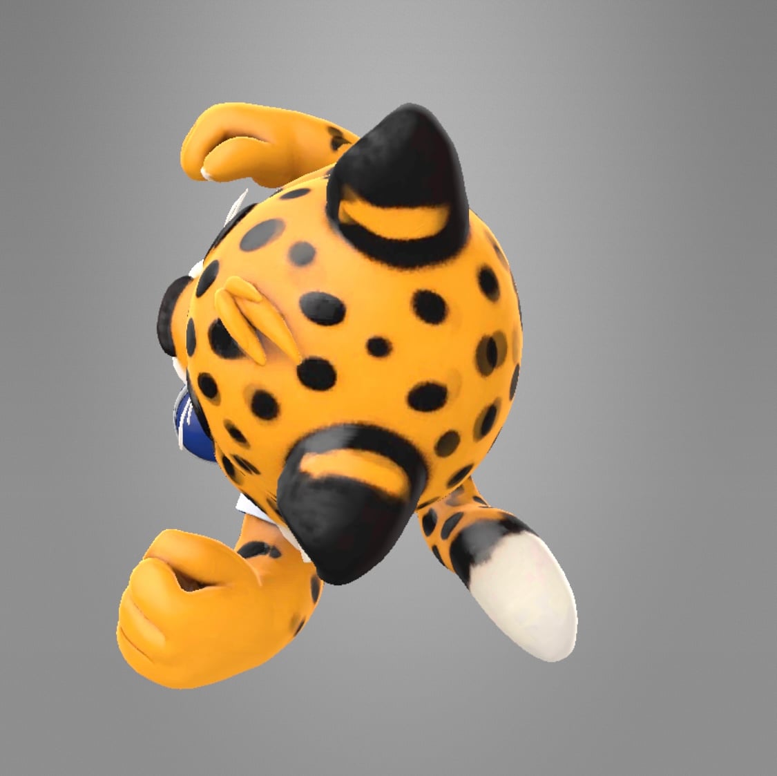 Cartoon Leopard Mascot Character 3d model
