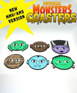 Universal Monsters Coasters MMU/AMS - Frankenstein 3d model