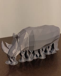 Low Poly Rhinoceros 3d model