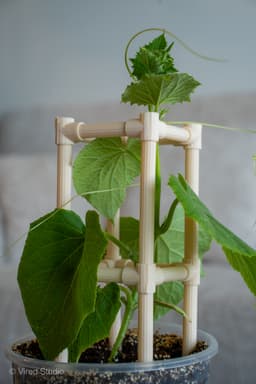 Pillaris Core Modular Trellis System – Fluted, Stackable Garden Support 3d model