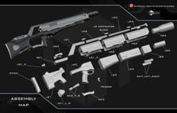 Covert Mandalorian Assault rifle 3d model
