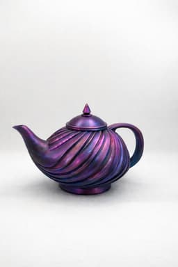 Art Deco Swirl Tea Pot 3d model