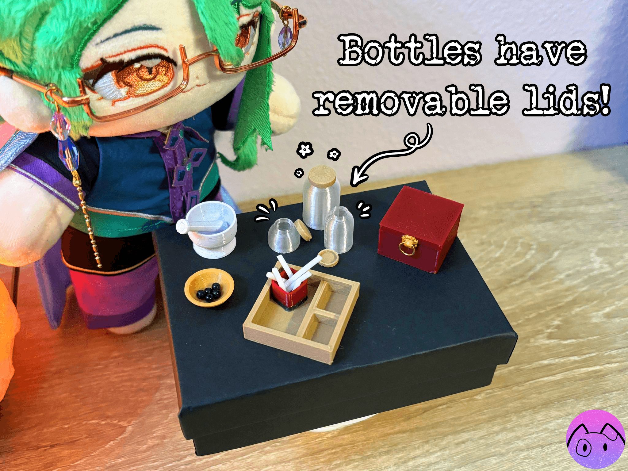 Miniature Pharmacy Set 3d model