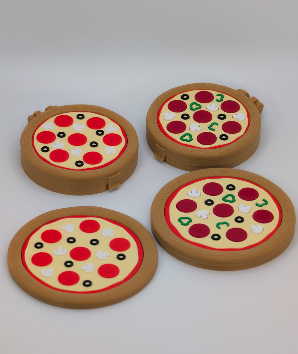 Pizza Compact Mirrors! 3d model