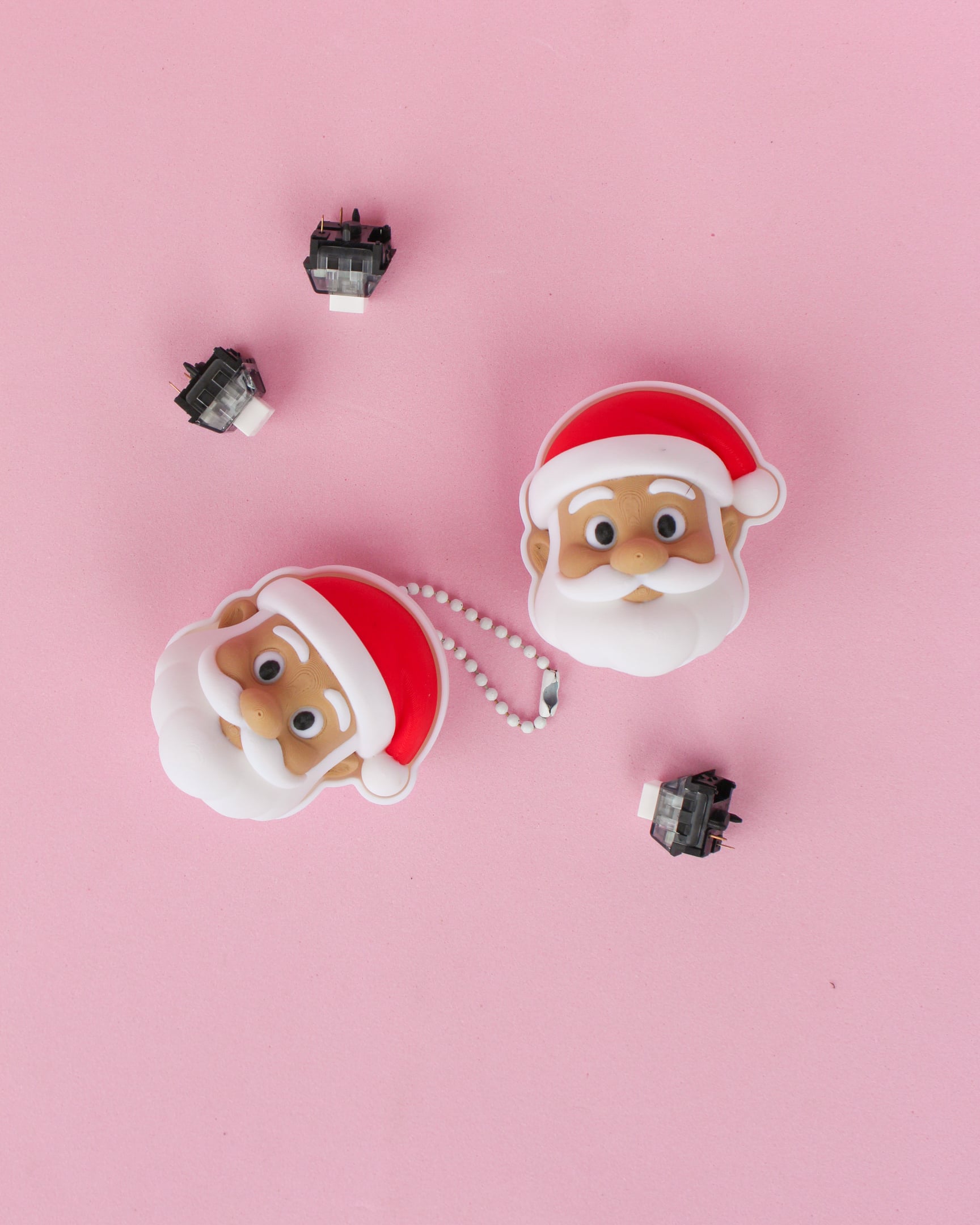 Santa Clicker Keychain β 3D Fidget Toy 3d model
