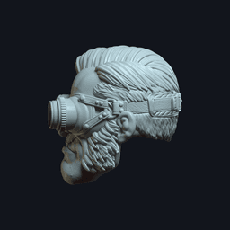 Dex v4 Action Figure Head 3d model