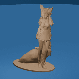Cute Fantasy Fox Girl 3D Printable Figure 3d model