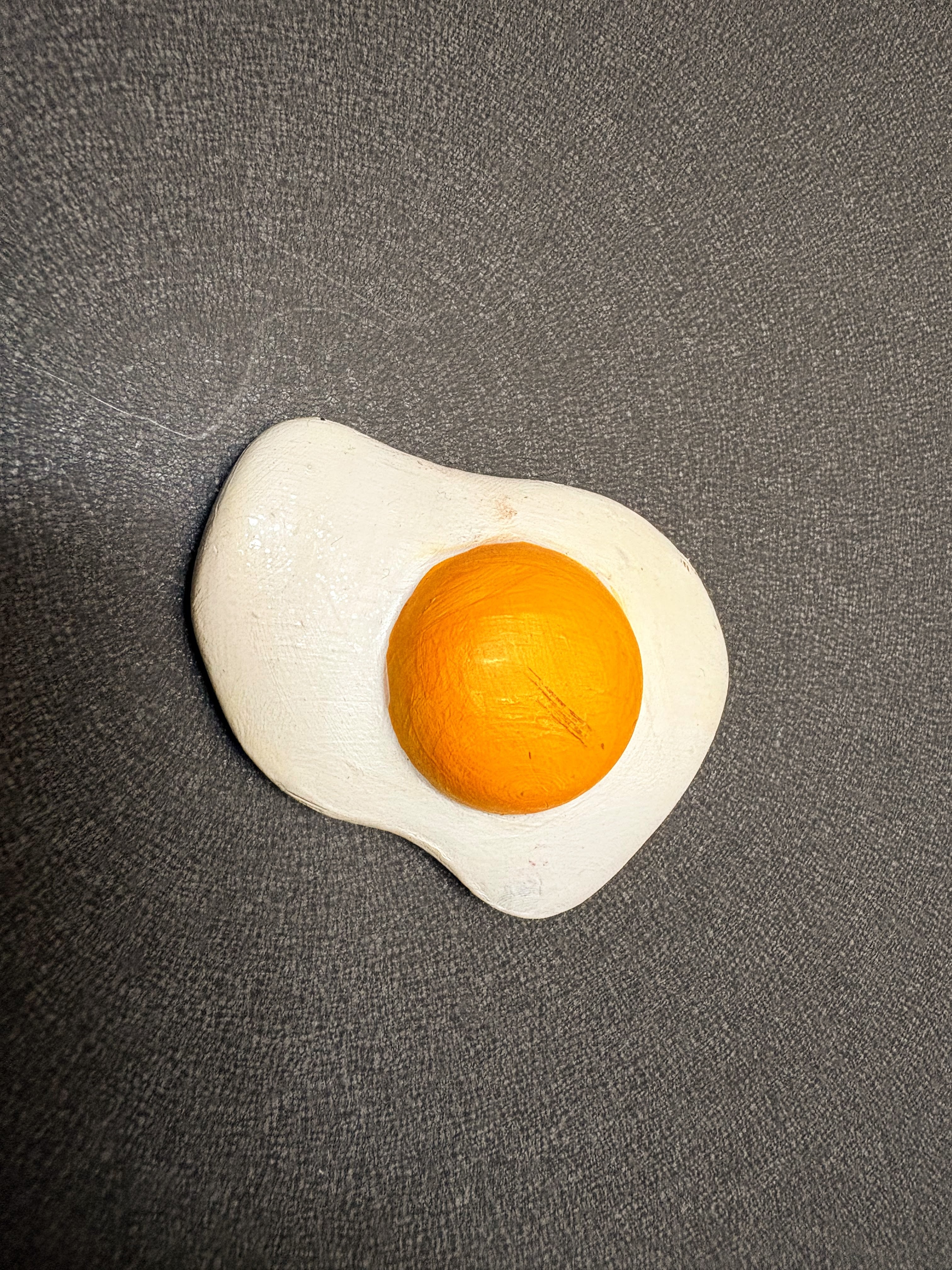 Fried egg fridge magnet 3d model