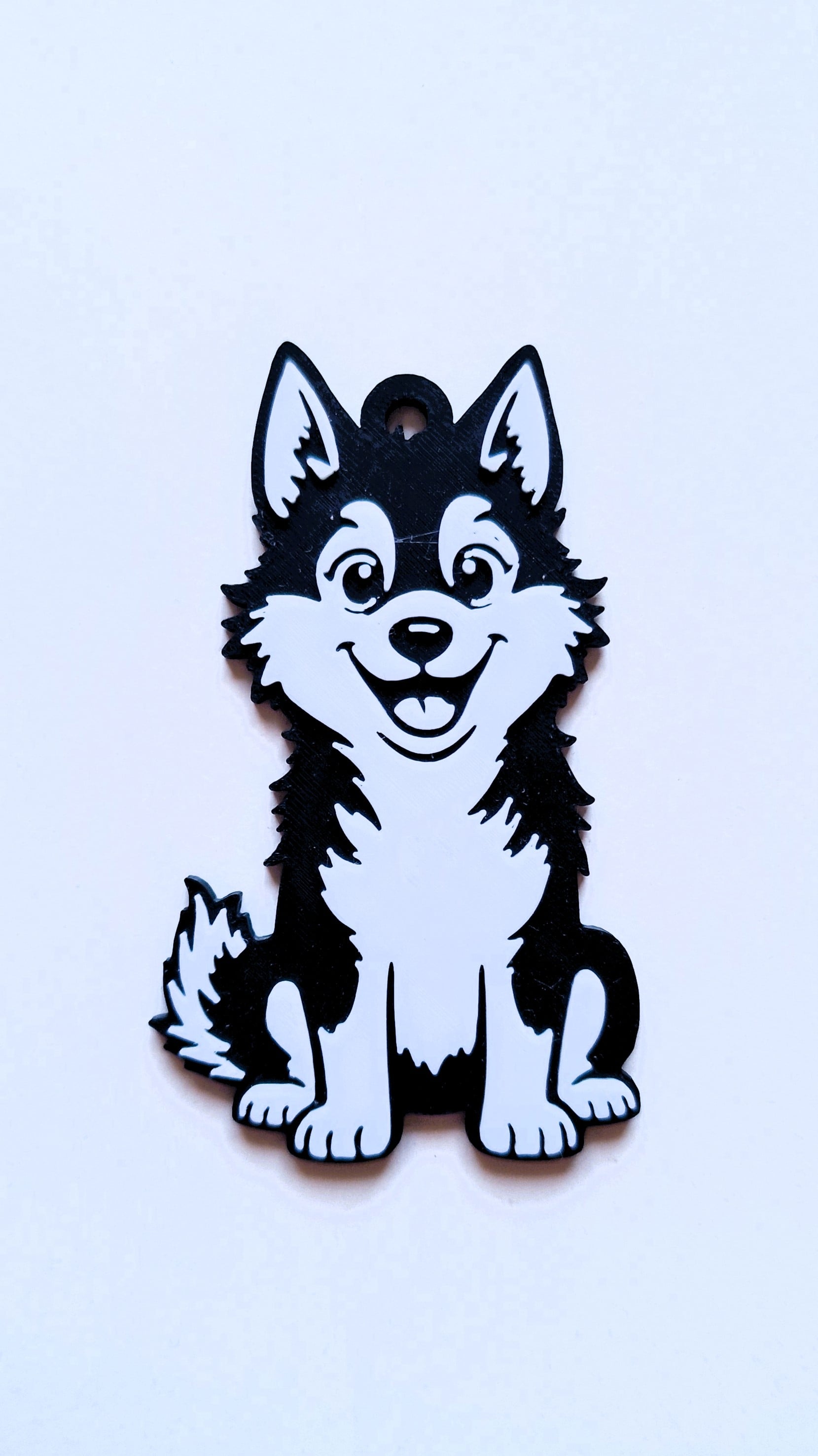 Dog keychain 2 3d model
