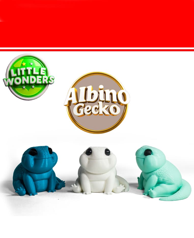 Free Albino Gecko 3d model