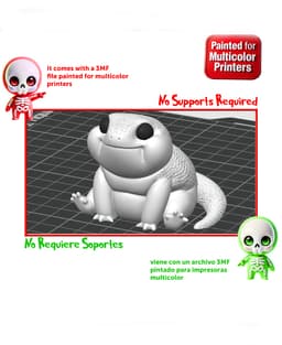 Free Albino Gecko 3d model