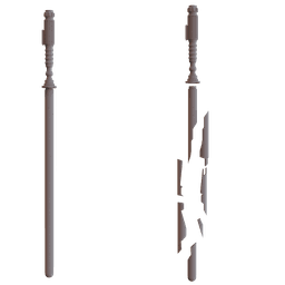 Broken Lightsaber 3d model
