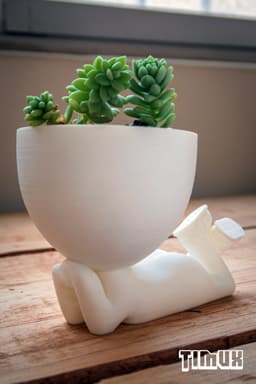 ROBERT PLANT POT LYING DOWN WITH SHOES 3d model