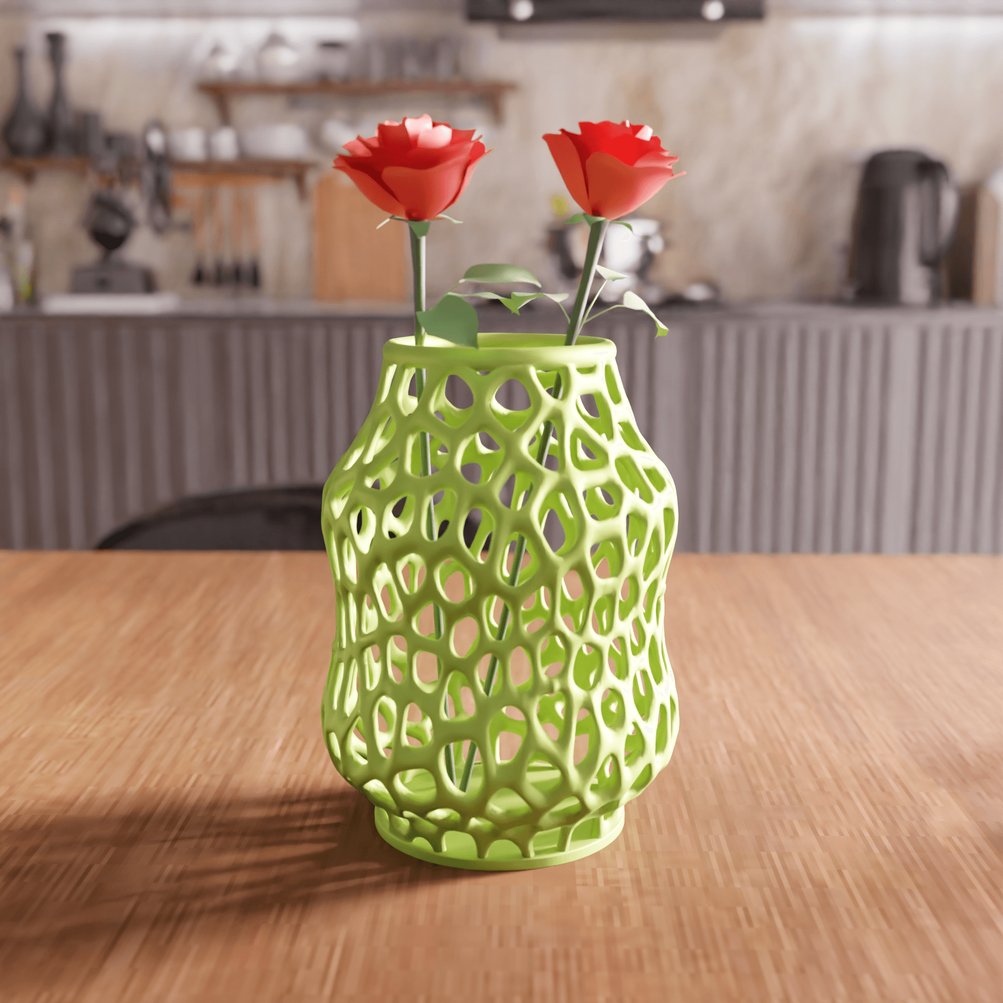 Organic Voronoi Cellular Lattice Vase 3d model