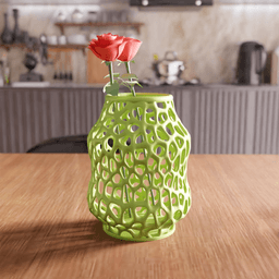 Organic Voronoi Cellular Lattice Vase 3d model