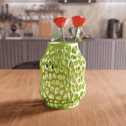 Organic Voronoi Cellular Lattice Vase 3d model