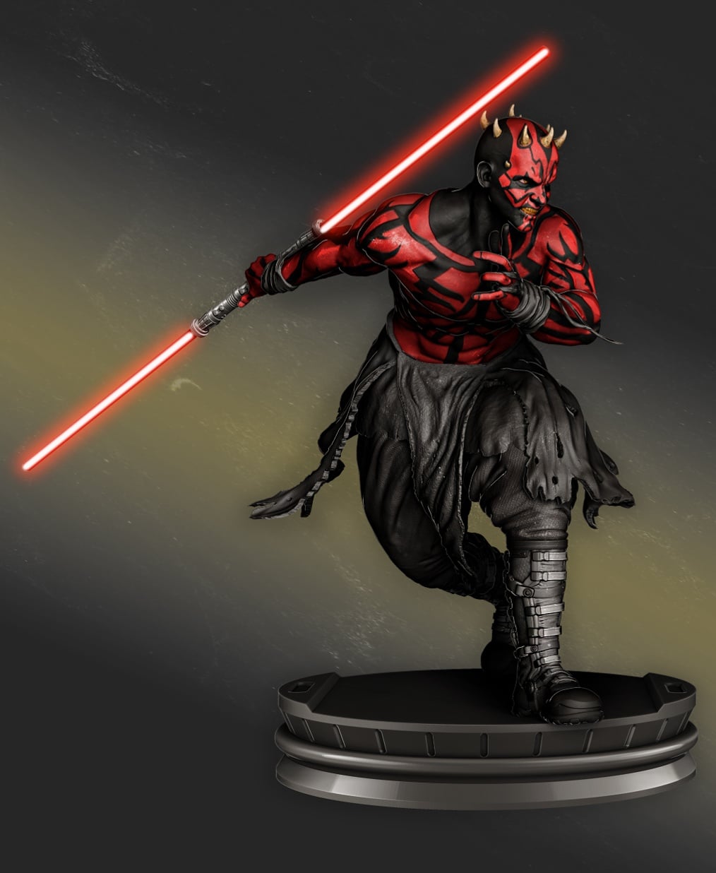 Darth Maul statue 3d model