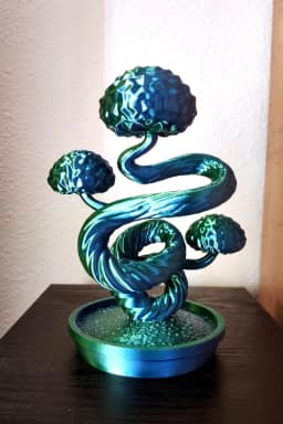 Twisted Bonsai Tree - Fantasy Decor 3d model