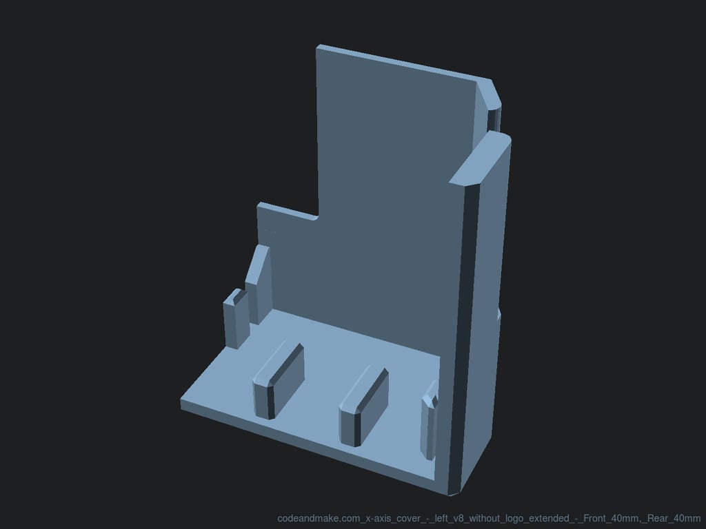 Sidewinder X1 V4 - Left X-Axis Cover 3d model