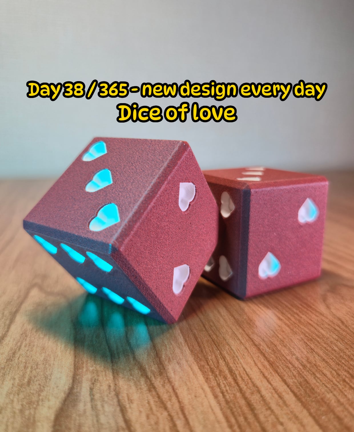 Dice of love - Valentines inspired Dice 3d model
