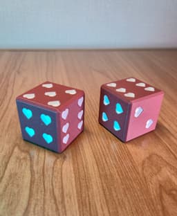 Dice of love - Valentines inspired Dice 3d model