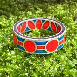 Pomegranate Enamel Ring Base 3d model