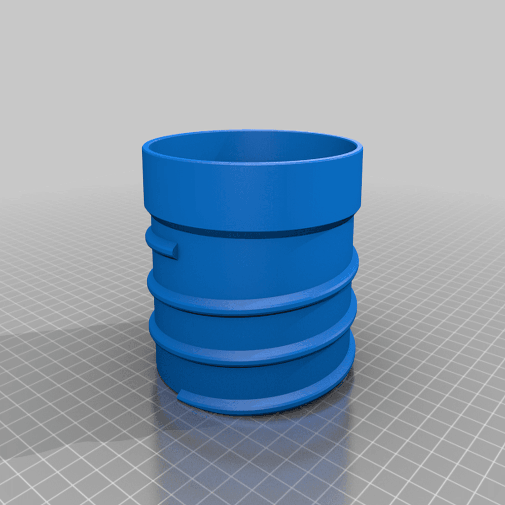 Glowforge 4" threaded exhaust hose adapter 3d model