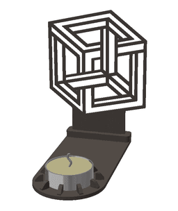 Candle Holder Decoration 3d model