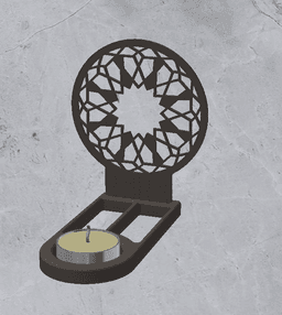 Candle Holder Decoration 3d model
