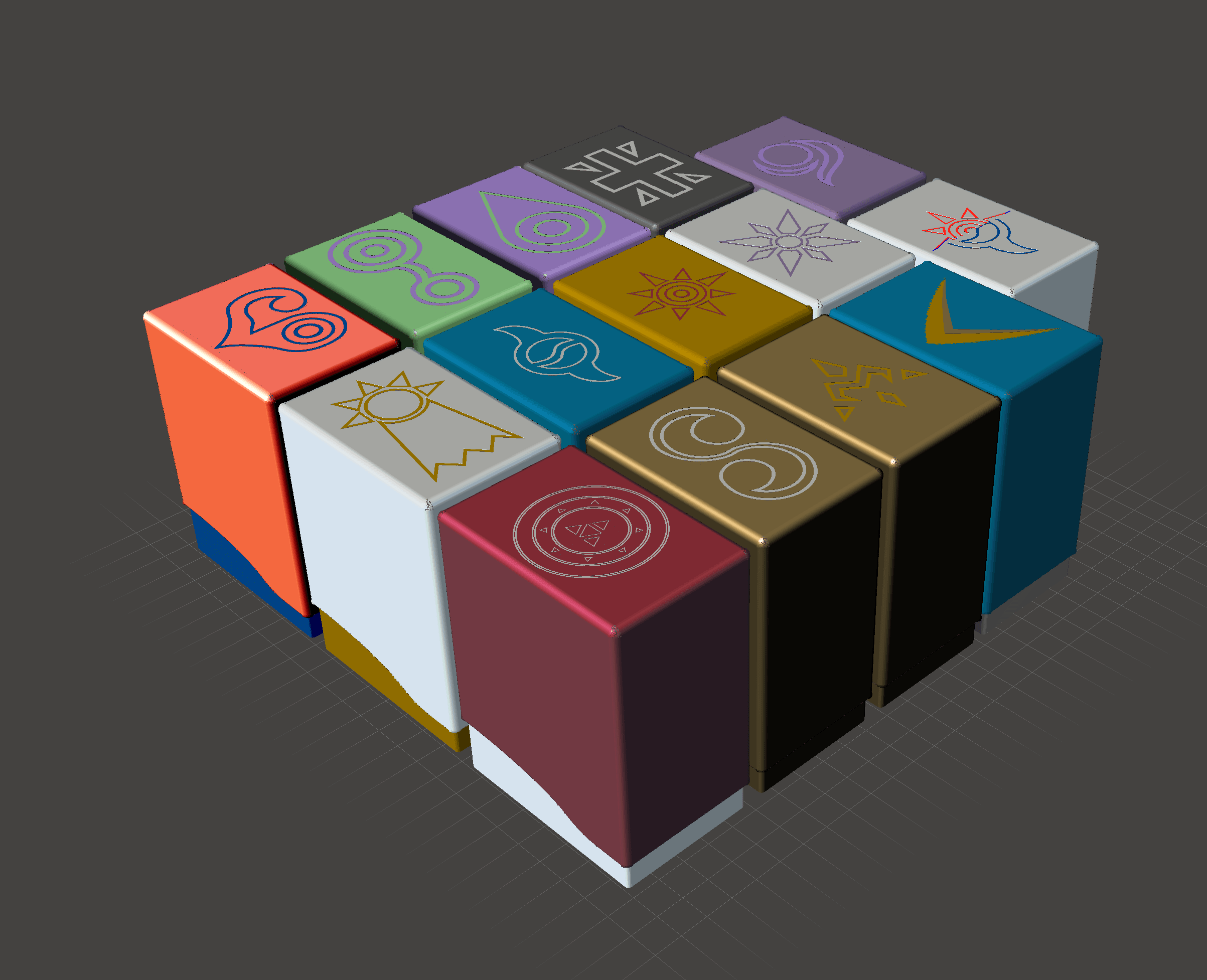 Practical Digimon TCG Deck Boxes 3d model