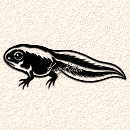 Frog Tadpole Wall Art Home Decor 3d model