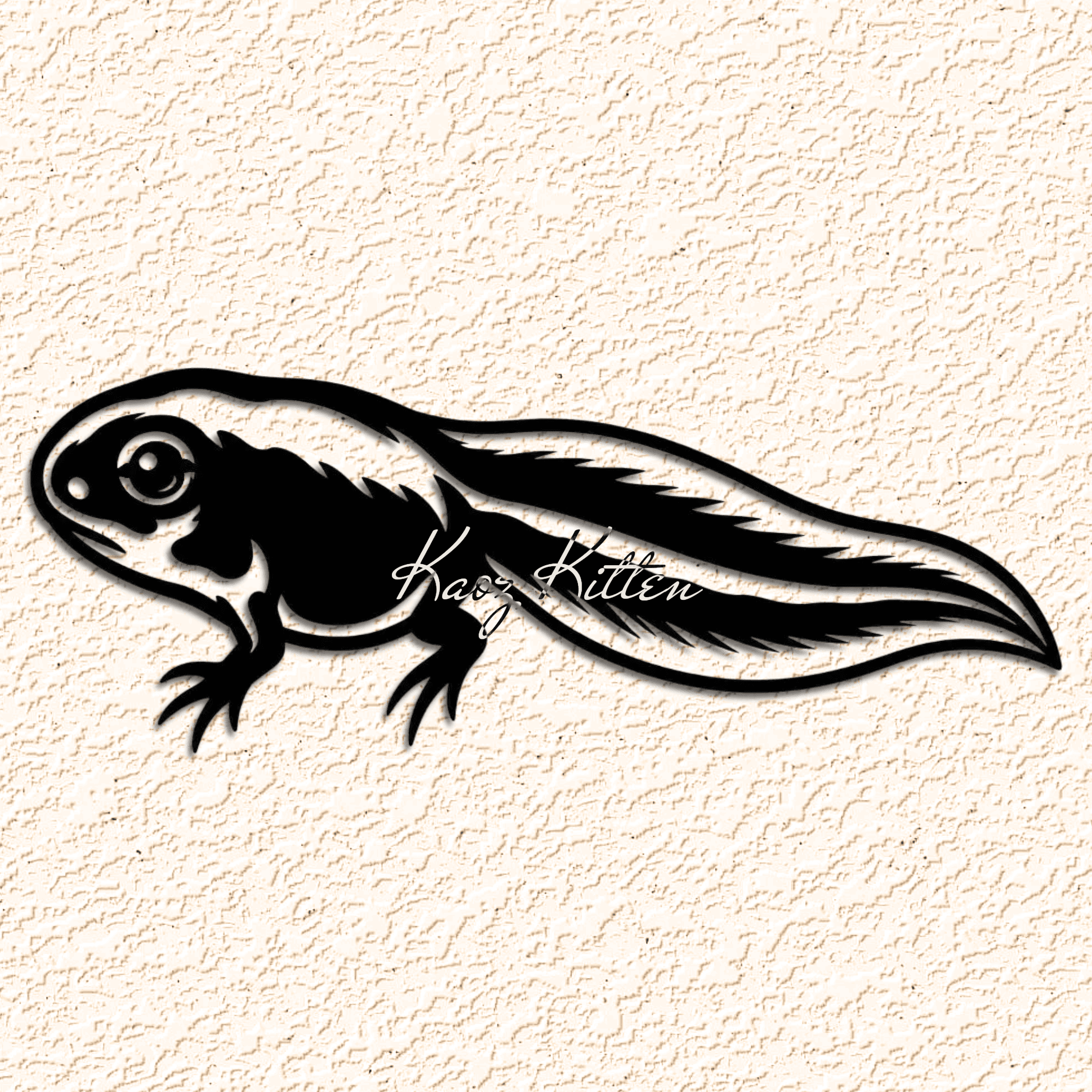 Frog Tadpole Wall Art Home Decor 3d model