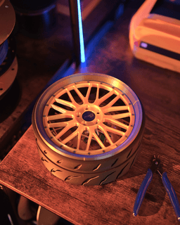 BBS LM-Style Wheel & Tire Coffee Table Organizer 3d model