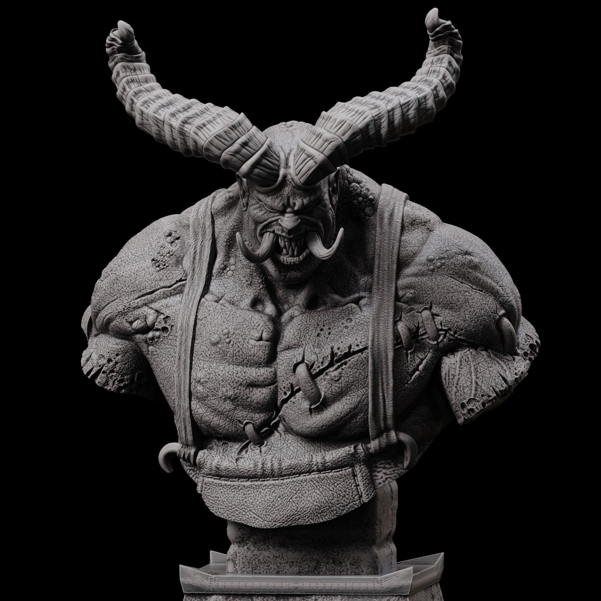 Butcher Bust (Pre Supported) 3d model