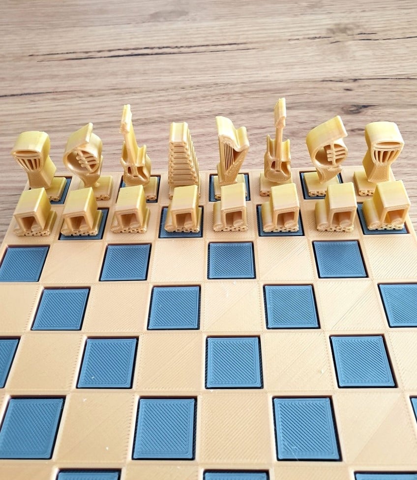 Music Chess Set 3d model