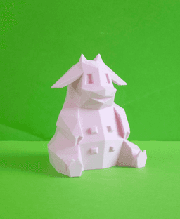 Miltank Low Poly Pokemon 3d model